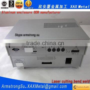 XAX33Alu OEM ODM customized laser cut bend weld sheet aluminum pressure regulator enclosure