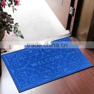 welcome design PVC backing cut pile PP entrance mat