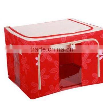 Fabric Folding Storage Box With Window photo-3
