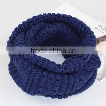 2015 New Knitting fashion Acrylic scarf Imitation Cashmere Tube Neckwear Joker Solid Color Hoody neckerchief for Women Dresses