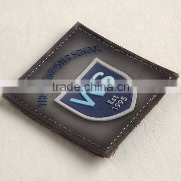 Customize High Quality pu Rubber Tag Label for Jeans photo-3