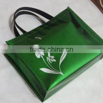 High quality best price laminate non woven tote bag with printed logo PP shopping bag