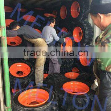 china tire factory 14-17.5 15-19.5 bobcat tire with rim