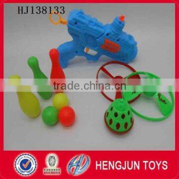Shantou Interesting Plastic Table Tennis Toy Gun With Frisbee, Gyro for Sale photo-2