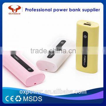 2016 Professional Factory Cheapest Price Hot Sell Fast Charging High Capacity Original 5200mah Portable Usb Charger Power Bank