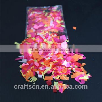 hand cut colorful tissue paper confetti for wedding and birthday