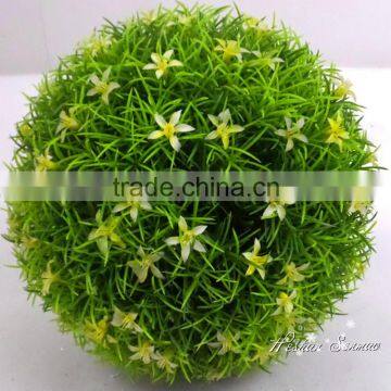 China supplier green artificial boxwood round ball grass ball for decor