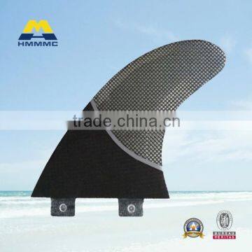 Mesh fabric half carbon honey comb surfboard fins