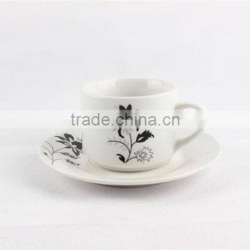 European tableware porcelain tea cup and saucer wholesale