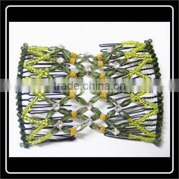 Hot-Sale fashion abstract design pair of metal hair comb,twin hair combs-BBF09037