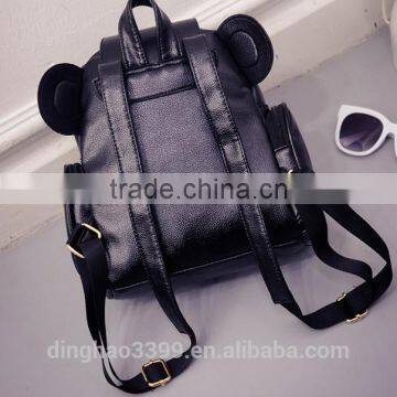 Online Shop China Backpack Cute Bear Backpack Fashion Leather Lady Backpack photo-3