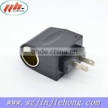Black Car Cigarette Lighter Socket Adapter with 12V1A for EU US Market
