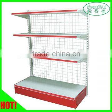 4 Tiers Light Duty Supermarket Gondola Storage Shelf