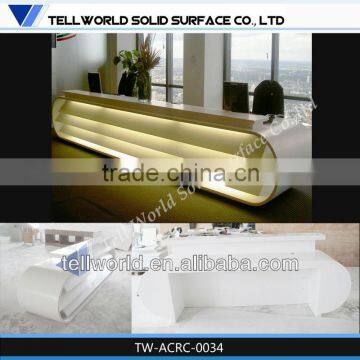 luminated reception desk for office/lobby