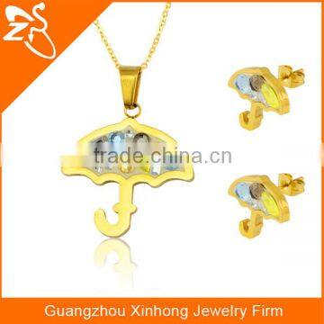 African Jewelry Set Nigerian Wedding Flower Shaped Stainless Steel Costume Jewelry Necklace And Earring Ring Jewelry Set photo-6