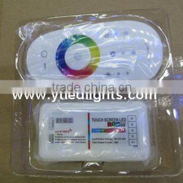 rgbw led controller 12-24v 6a rf touch screen led controller lighting remote controller high quality 3 years warranty
