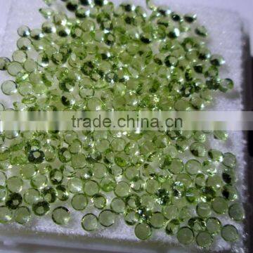 Best Collection Loose Peridot Round Faceted Cut Gemstones