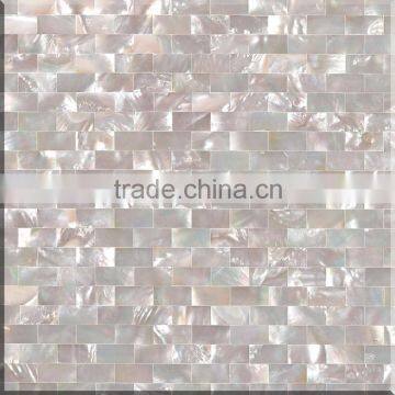 10mm*20mm White Mother Of Pearl Shell Mosaic brick Tile