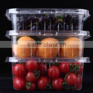 Whole Sale Supermarket Round Plastic Food Compartment Tray Fruit Packaging Box photo-2