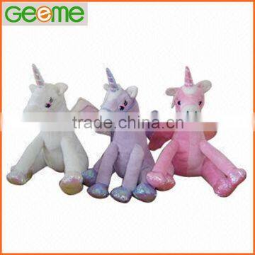 JM6737 Stuffed Plush Toy Unicorn with Angel Wings