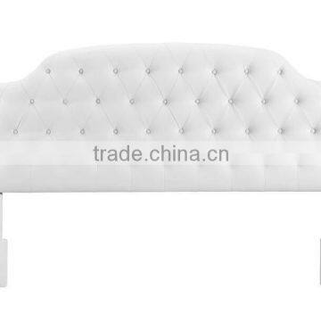 Tufted Faux Leather Headboard King Size Bed, Classical Style King Size Bed (MB8017)