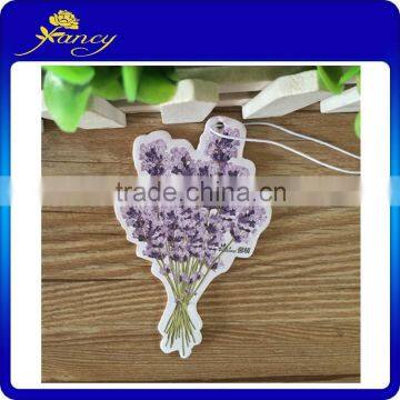 New design and customized flower shape paper air freshener car