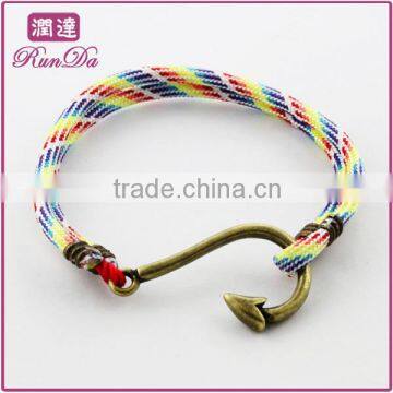 2014 summer colorful silk bracelet with the hook