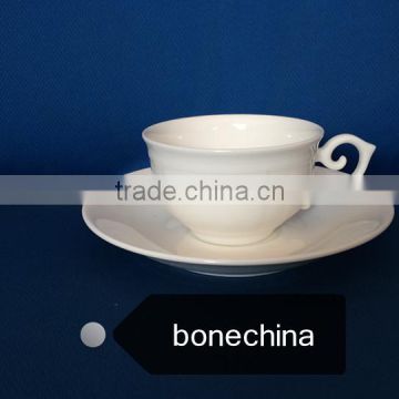 Eco-friendly 170cc Bone China coffee Cup&Saucer Set