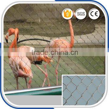 Stainless steel knitted flexible cable net aviary netting