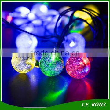 Decorative Solar Lawn Lights Colorful Outdoor 50 LED Colorful Bubble Solar String Light for Christmas Party Wedding photo-2