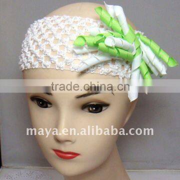 Crochet Roll Ribbon Headband MY84-5