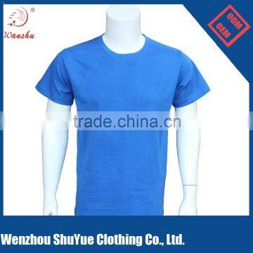 Wholesale plain poly cotton blank t shirt