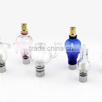 New arrival factory price wax atomizer glass atomizer titanium coils ceramic wicks glass atomizer electronic cigarette wholesale