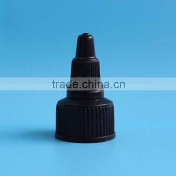 High Quality 20mm Plastic Twist off Cap, 24mm Black Plastic Twist Top Cap, Sharp Mouth Cap photo-2