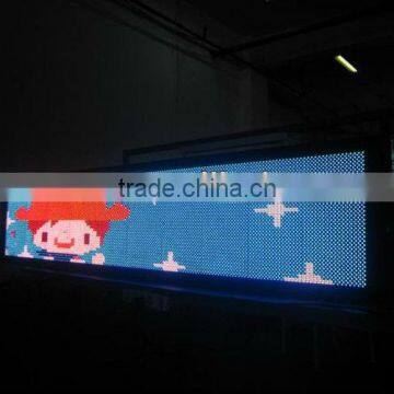 PH10mm Indoor tri-color with Remote controller led moving message sign with 530 by 76cm