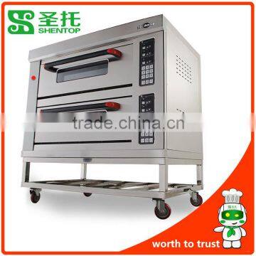 Shentop KST-24A bakery machine 2 deck oven frequency conversion electric deck oven bakery equipment