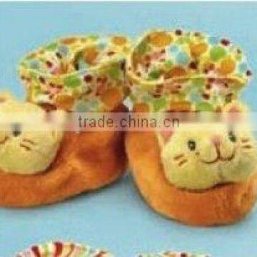 Soft Cat Head Plush Baby Shoes