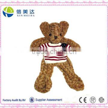 Plush Soft Teddy Bear With Sweater,unstuffed teddy bear