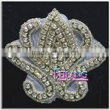 Applied Sewing or Crafts Crystal Rhinestone Applique