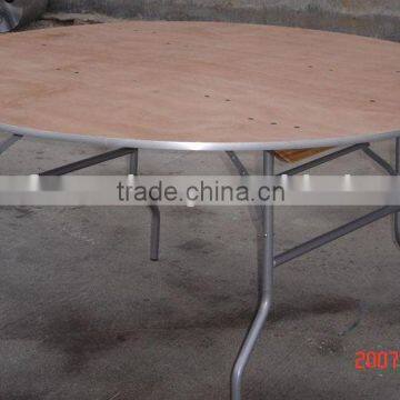 Aluminum edging 5ft banquet wooden round table
