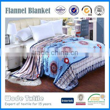 Cheap Price China Manufacturer Wholesale print or custom flannel fleece blanket