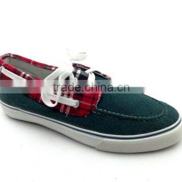 fashion rubber sole slip on boat shoes