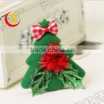 F531 Christmas Party Headwear Gift new Christmas tree children hair red bow clip