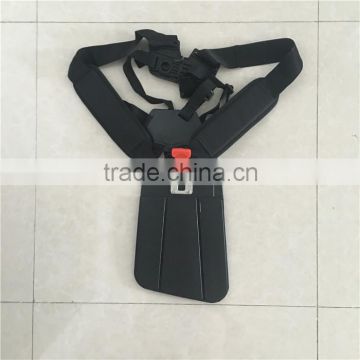 New model Black Double Shoulder Harness Strap For Brush Cutter Grass Trimmer with Carry Hook