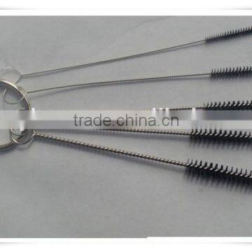 5pcs small plastic iron wire test tube cleaning brush for drill bb015
