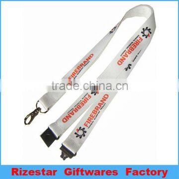 printing logo polyester neck lanyard