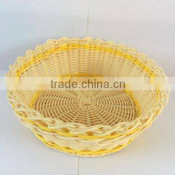 Hand Woven Imitate Rattan Vegetable Basket photo-4