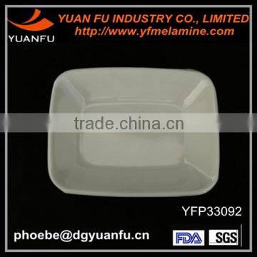 High quality melamine rectangular simple desert dishes