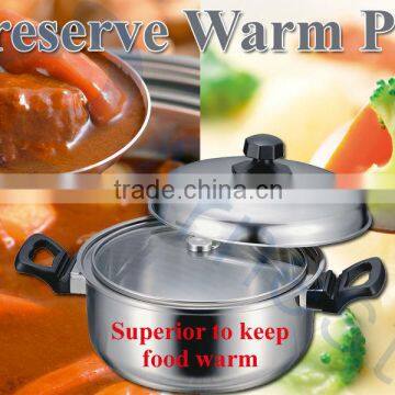 cookware kitchenware cooking tools utensils stainless pot preserve warmth container pottery pan kettle 18cm 75538