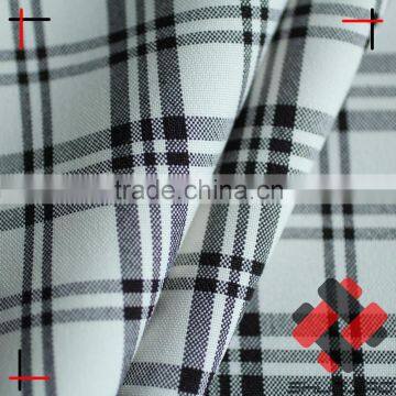 Polyester Cationic Plaid Mini Matt Fabric for Uniform